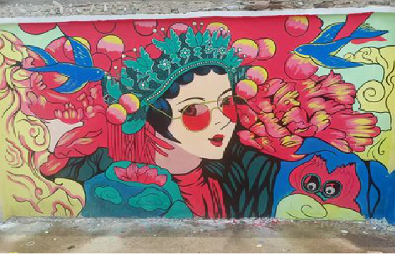 晴隆墙体彩绘-网红墙