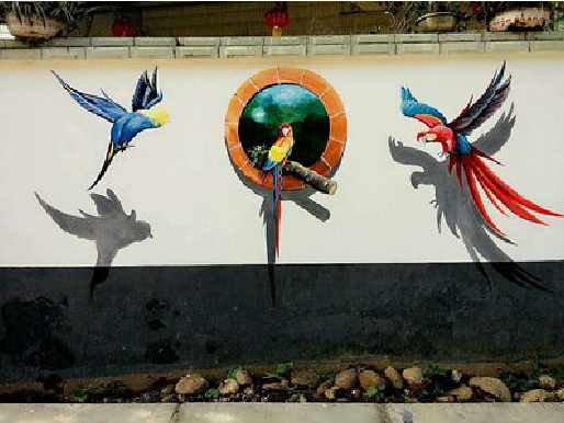 晴隆视觉错位-3D墙绘设计