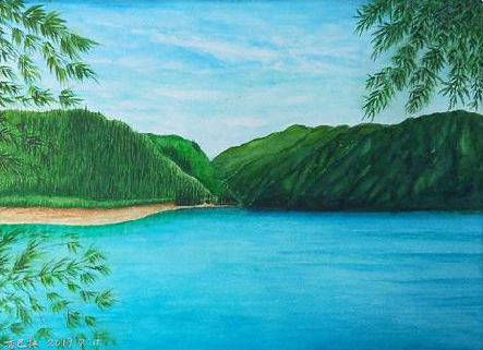 晴隆在墙绘中，如何绘画绿水青山？